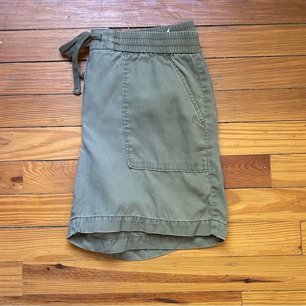 Talbots Olive Green Drawstring Utility Shorts